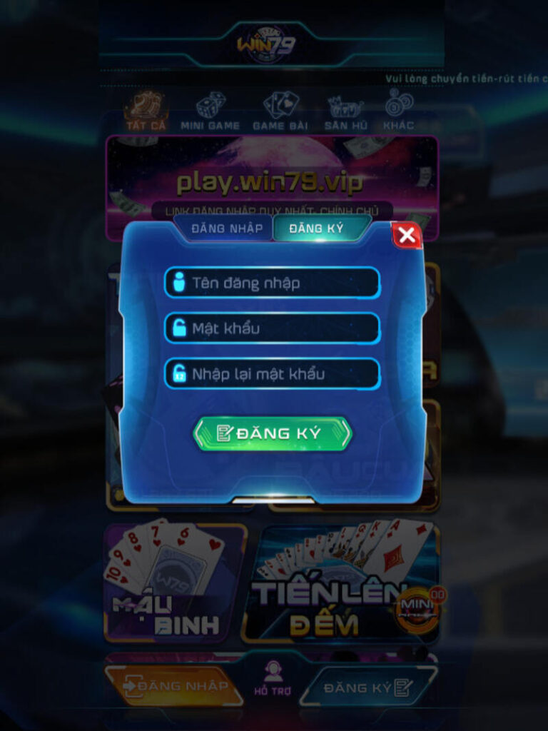 Quy trình 3 bước Đăng ký tài khoản nổ hũ Win79