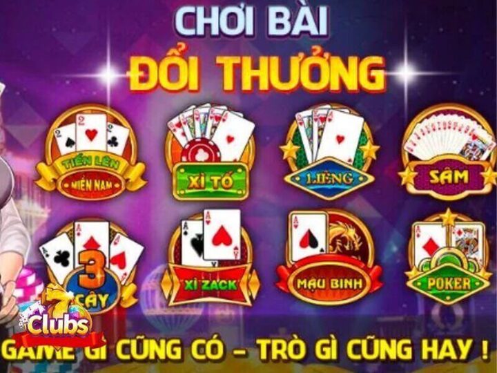 Kho tàng game game bài online rút thẻ cào 7club