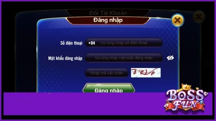 Hướng dẫn cách đăng ký/Đăng nhập Bossfun