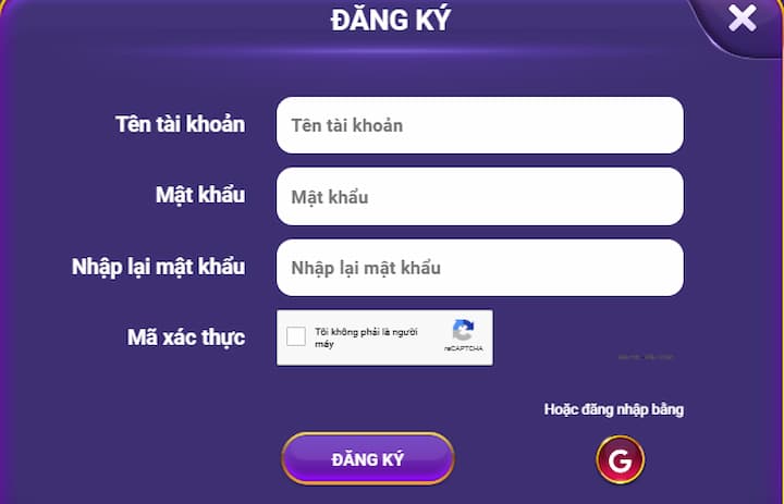 Hướng dẫn đăng ký tài khoản game tại W365