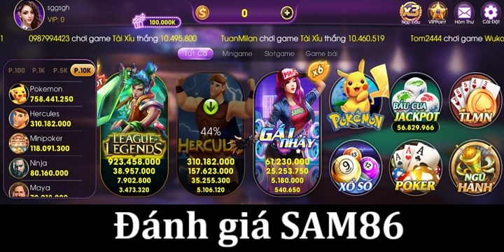Đánh giá của game thủ Việt về Sam86