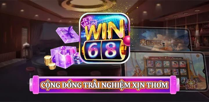 Giao diện game bài Win68 thân thiện, hiện đại