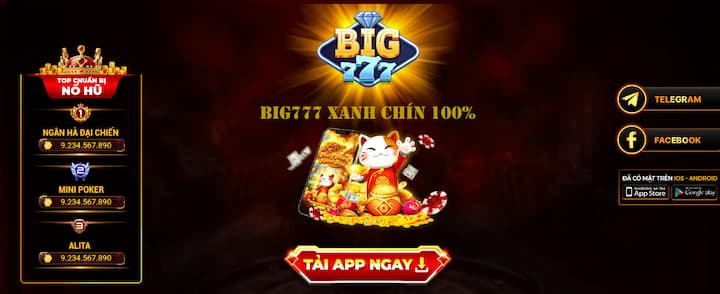 Cổng game đổi thưởng uy tín Big777 là gì?