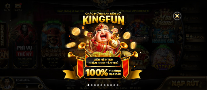Quyền lợi khi chơi game tại đánh bài rút về ngân hàng Kingfun