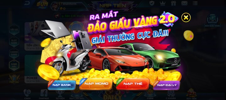 Sự kiện cập nhật tại đánh bài rút về ngân hàng Sumvip