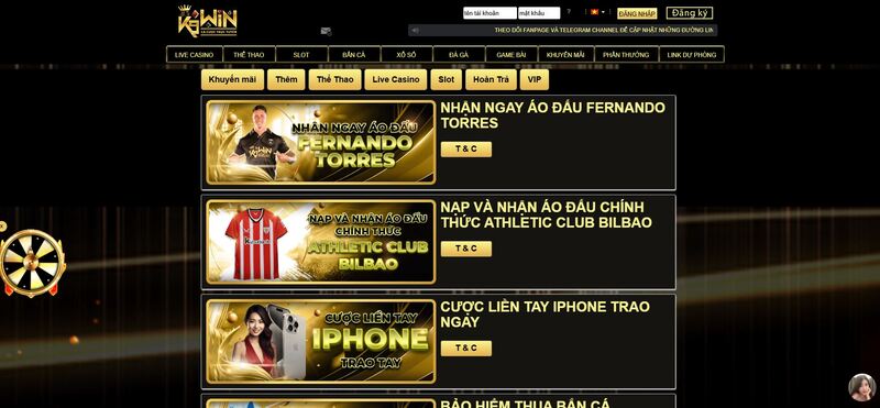 Các sản phẩm game hấp dẫn của K9 win