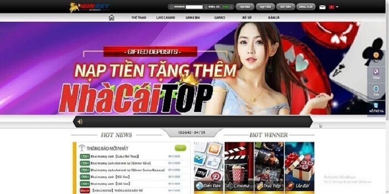 Link truy cập vào nhà cái Winbet chính thức