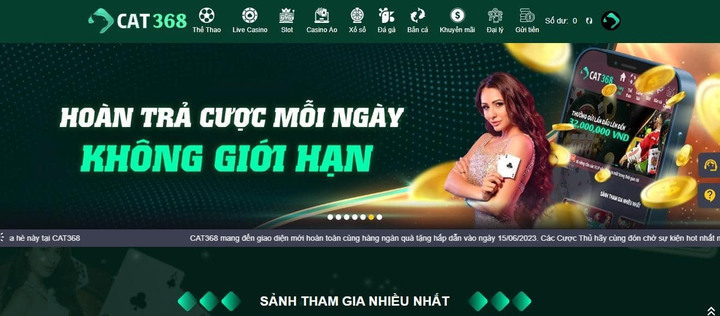 Thông tin mới nhất về nhà cái Cat368