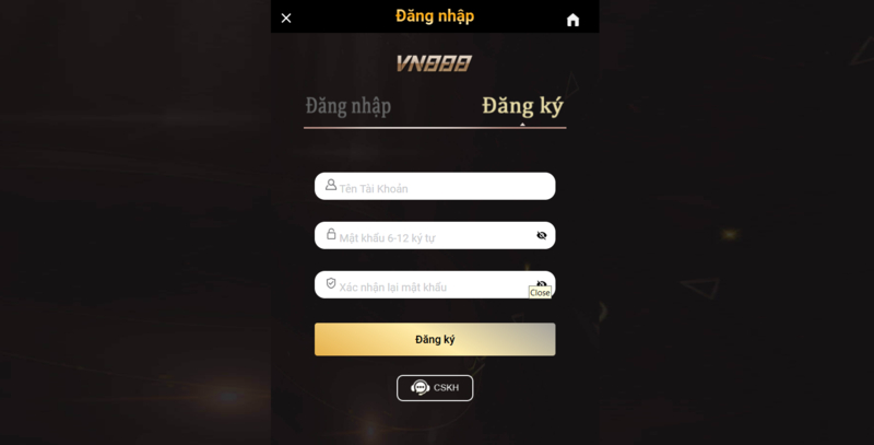 Hướng dẫn đăng ký Vn888