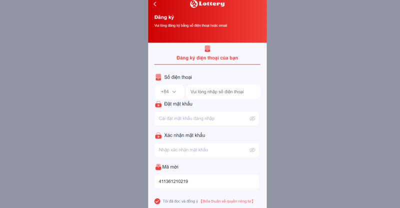 Thực hiện Nạp/Rút tại nhà cái 92lottery 