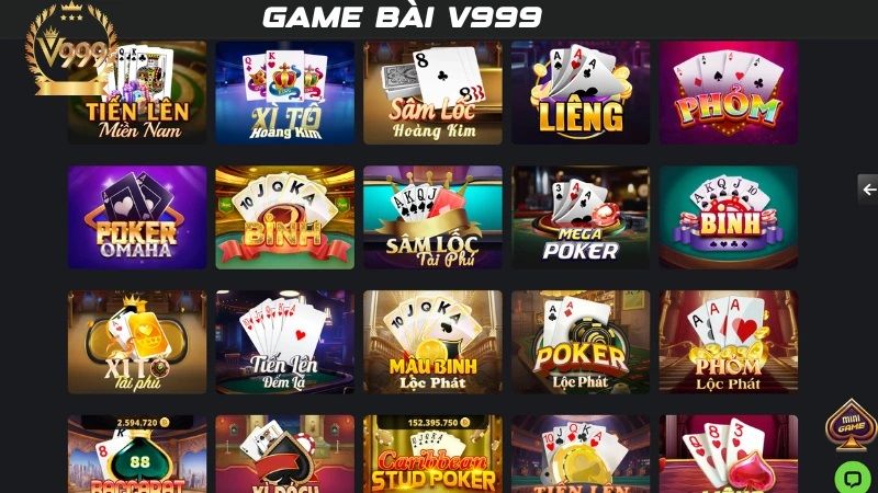 Tổng hợp kho game cá cược của V999