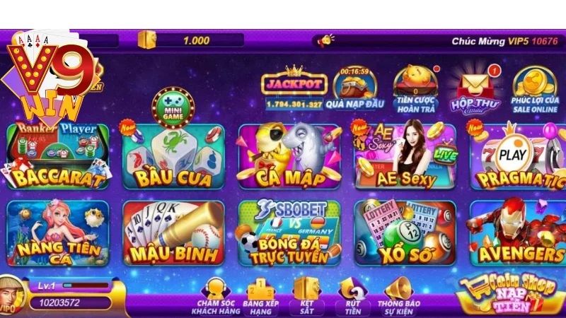 Kho game cá cược đổi thưởng của V9win