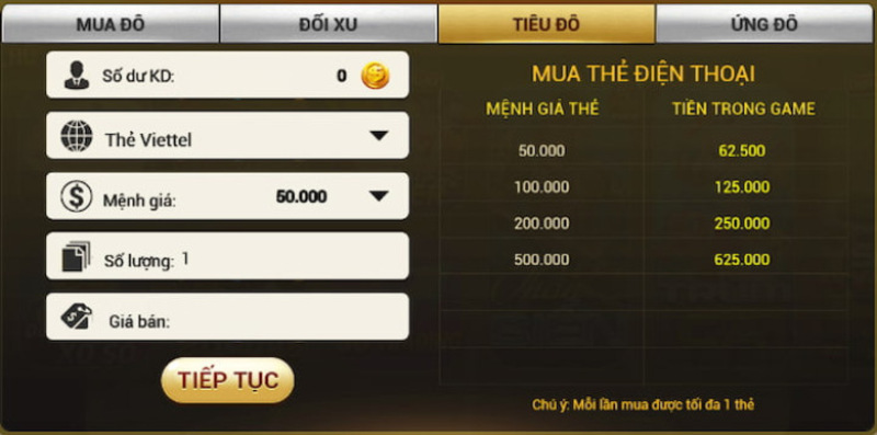 Hướng dẫn thực hiện Nạp/Rút tiền Dola88