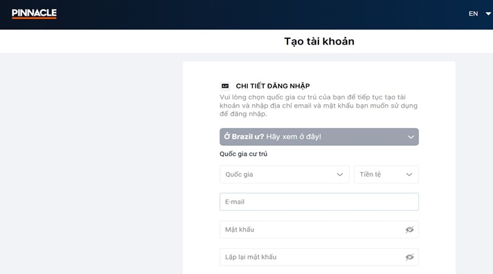 Dòng game cược mà Pinnacle đang cung cấp