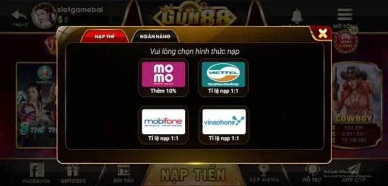 Quy trình rút tiền Gu88 