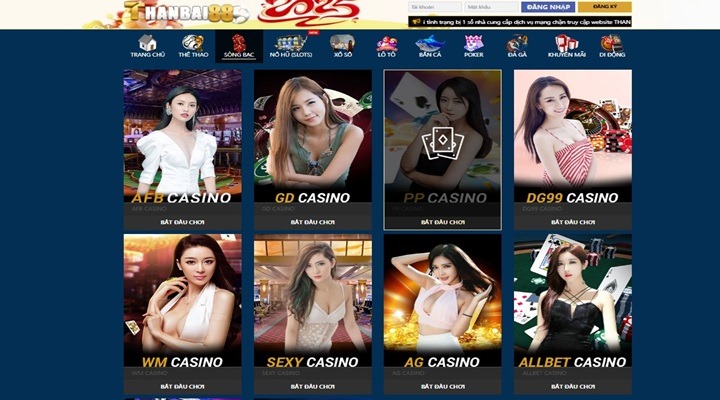 Không gian sòng bài đẳng cấp tại Thanbai 88