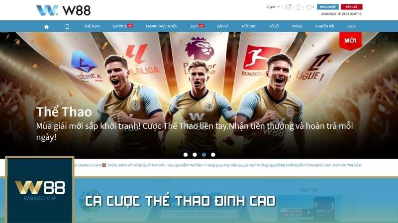 W88 có hàng trăm trò chơi slot